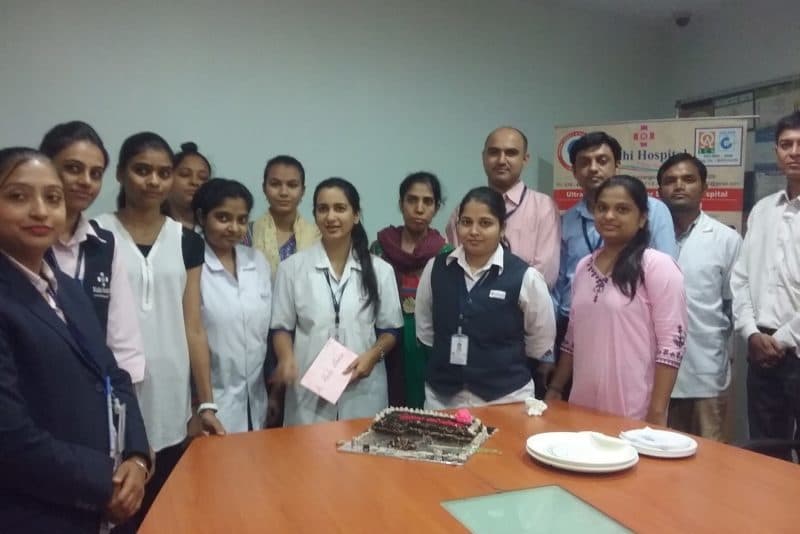 Employee birthday at Nidhi Hospital