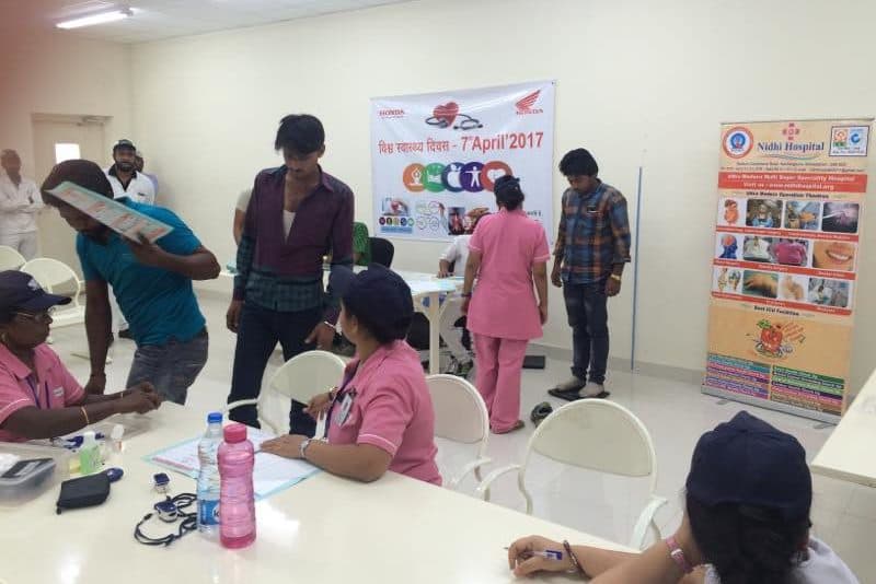 Medical CAMP at Nidhi Hospital