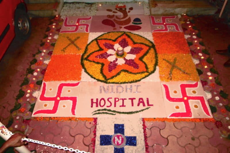 Rangoli Competition 2016 at Nidhi Hospital