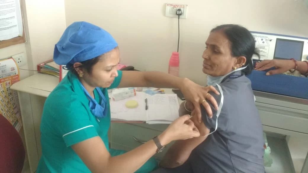 STAFF VACCINATION PROGRAM FOR H1N1 at Nidhi Hospital