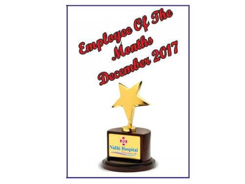 Employee of the Months 2017 at Nidhi Hospital
