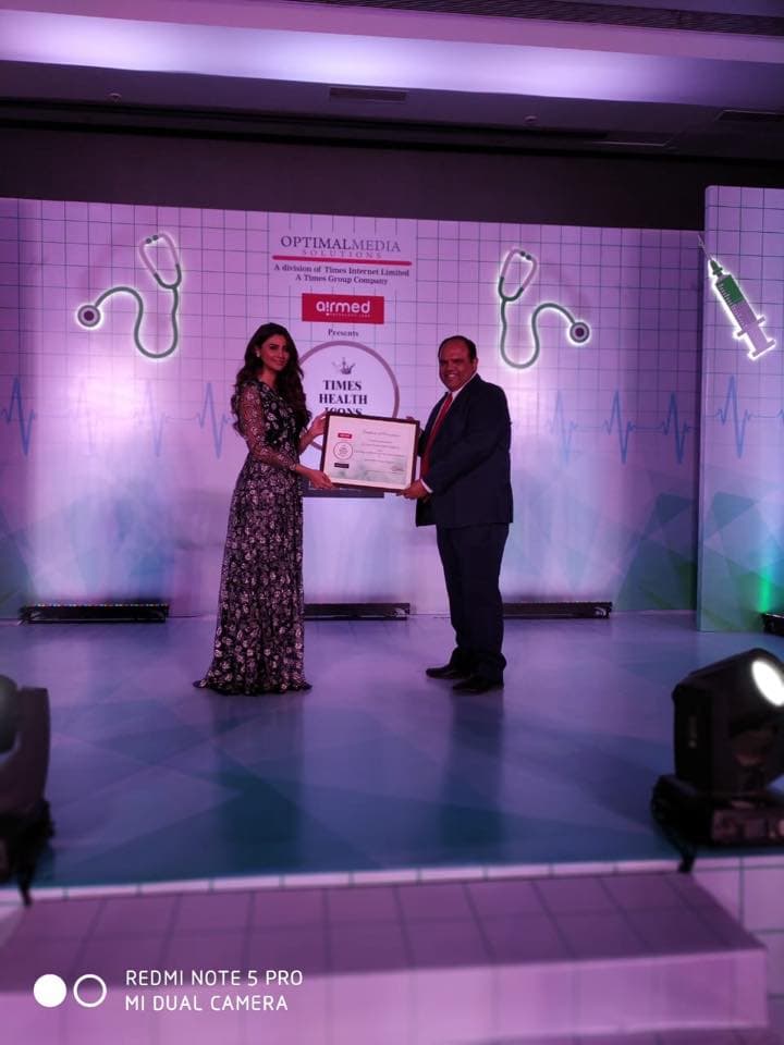 TIMES HEALTH ICON AWARD 2018 at Nidhi Hospital